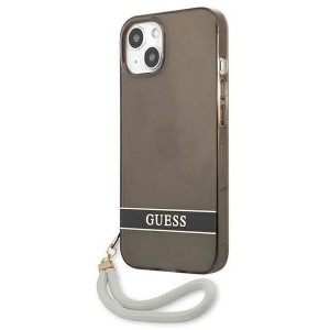 Guess GUHCP13SHTSGSK iPhone 13 mini 5.4" black/black hardcase Translucent Stap (universal)