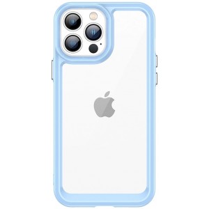 Hurtel Outer Space Case for iPhone 13 Pro Max hard cover with gel frame blue (universal)