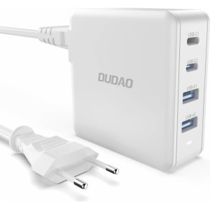 Dudao GaN 100W fast wall charger 2 x USB-C / 2 x USB Dudao A100EU - white (universal)