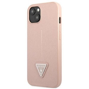 Guess GUHCP13SPSATLP iPhone 13 mini 5.4" pink/pink hardcase SaffianoTriangle Logo (universal)