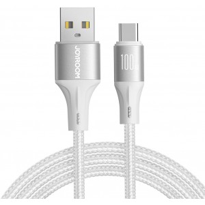 Joyroom Light-Speed ​​Series SA25-AC6 USB-A / USB-C Fast Transfer Cable 100W 2m - White (universal)