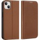 Dux Ducis Skin X2 case for iPhone 14 Plus case with magnetic flap brown (universal)