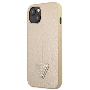 Guess GUHCP13SPSATLE iPhone 13 mini 5,4 "beige / beige hardcase SaffianoTriangle Logo (universal)