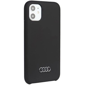 Audi Silicone Case iPhone 11 / Xr 6.1" black/black hardcase AU-LSRIP11-Q3/D1-BK (universal)