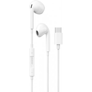 Dudao in-ear headphones with USB Type-C connector white (X14PROT) (universal)