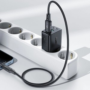 Acefast charger 2x USB 18W QC 3.0, AFC, FCP black (A33 black) (universal)
