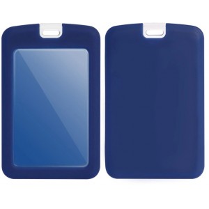 Hurtel ID badge holder with lanyard - blue (universal)