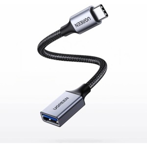 Ugreen OTG adapter cable USB-C (male) - USB-A (female) 5Gb/s 0.15m black (US378) (universal)