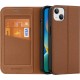 Dux Ducis Skin X2 case for iPhone 14 Plus case with magnetic flap brown (universal)