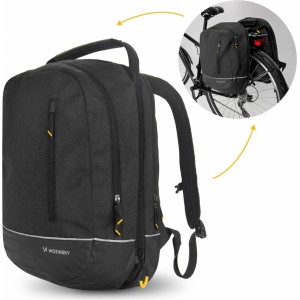 Wozinsky bicycle bag double backpack 2in1 30l black (WBB30BK) (universal)