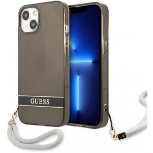 Guess GUHCP13SHTSGSK iPhone 13 mini 5.4" black/black hardcase Translucent Stap (universal)