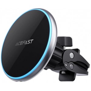 Acefast Qi Wireless Car Charger with MagSafe 15W Magnetic Phone Holder on the Ventilation Grille Black (D3 black) (universal)