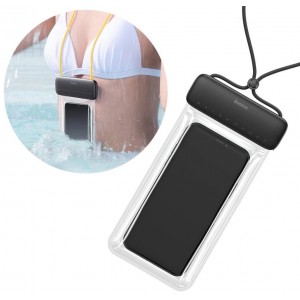 Baseus universal waterproof cover phone case (max 7.2'') for swimming pool IPX8 black (ACFSD-DG1) (universal)