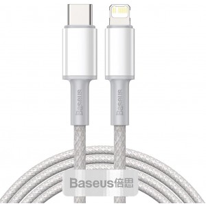 Baseus USB Type C cable - Lightning Fast Charging Power Delivery 20 W 2 m white (CATLGD-A02) (universal)