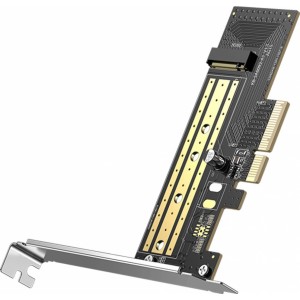 Адаптер SSD-диска M.2 NVMe SATA (ключ M, M+B) PCIe 3.0 x4 32 Гбит/с, Ugreen 70503, CM302, 6957303875030