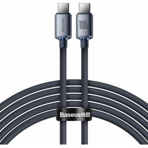 Baseus Crystal Shine Series cable USB cable for fast charging and data transfer USB Type C - USB Type C 100W 2m black (CAJY000701) (universal)