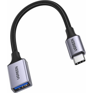 Ugreen OTG adapter cable USB-C (male) - USB-A (female) 5Gb/s 0.15m black (US378) (universal)