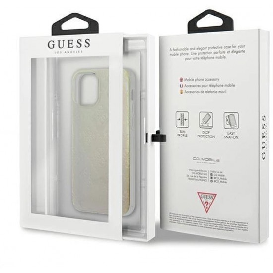 Guess GUHCP12S3D4GIRBL iPhone 12 mini 5.4" iridescent/opal hardcase 4G 3D Pattern Collection (universal)