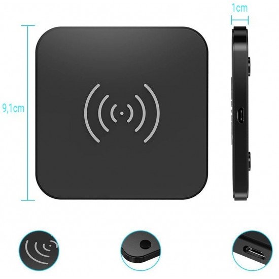 Choetech Qi 10W wireless charger for phone headphones black (T511-S) (universal)