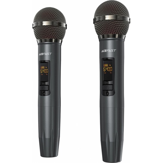 Acefast K1 wireless karaoke speaker with 2 microphones - black (universal)