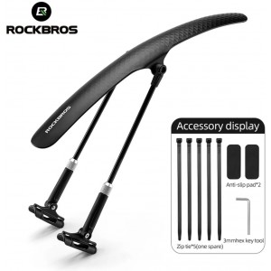 Rockbros 28210007001 bicycle fender, universal, adjustable - black (universal)