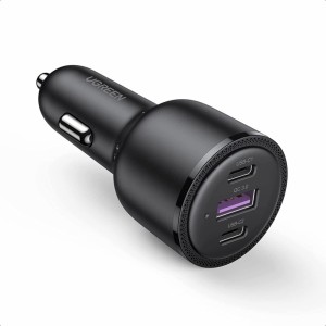 Ugreen car charger 2x USB Type C / 1x USB 69W 5A Power Delivery Quick Charge black (20467) (universal)