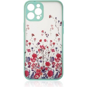 Hurtel Design Case for iPhone 12 Pro flower case light blue (universal)