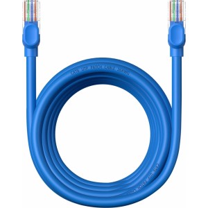 Baseus High Speed ​​Cat 6 RJ-45 1000Mb/s Ethernet cable 5m round - blue (universal)