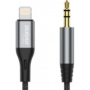Dudao audio cable Lightning - mini jack 3.5mm 1m gray (L11PRO) (universal)