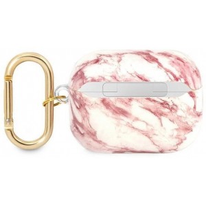 Guess GUAPHCHMAP AirPods Pro cover pink/pink Marble Strap Collection (universal)