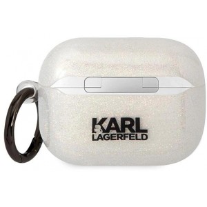 Karl Lagerfeld KLAPHNKCTGT Airpods Pro cover transparent Gliter Karl&Choupette (universal)