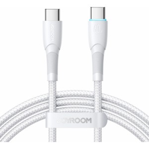 Joyroom Starry Series SA32-CC3 USB-C / USB-C cable 60W 1m - white (universal)