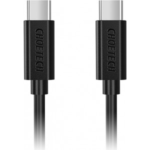 Choetech Cable Choetech 2x usb-c type c 3A macbook black