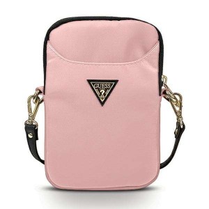 Guess Handbag GUPBNTMLLP pink/pink Nylon Triangle Logo