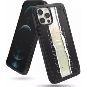 Ringke Fusion X Design Armor Case with Frame iPhone 12 Pro Max Black (Routine) (XDAP0026)