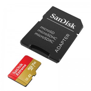 Sandisk EXTREME microSDXC 128GB 190/90MB/s UHS-I U3 Memory Card (SDSQXAA-128G-GN6MA)