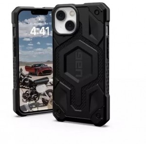 UAG Monarch - protective case for iPhone 14 compatible with MagSafe (kevlar-black)