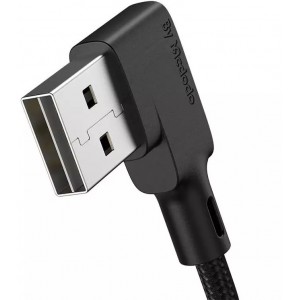 Mcdodo USB to USB-C cable, Mcdodo CA-7310, angled, 1.8m (black)