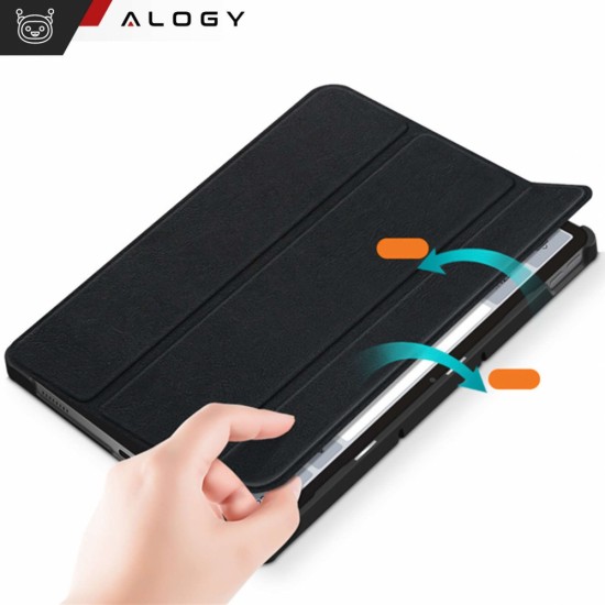 Alogy Case for Lenovo Tab P11 2gen 11.5 TB350FU TB350XU Alogy Book Cover Case Housing Protective Black