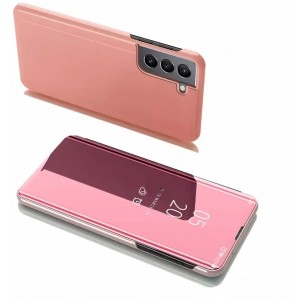 4Kom.pl Clear View Case flip case for Samsung Galaxy S22 (S22 Plus) pink