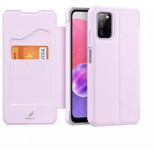 Dux Ducis Skin X holster cover with flip cover for Samsung Galaxy A03s pink