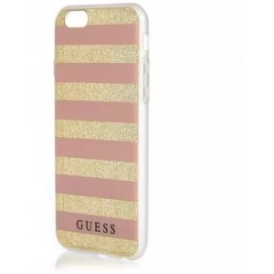 Guess GUHCP6STGPI iPhone 6/6S pink hardcase Ethnic Chic Stripes 3D
