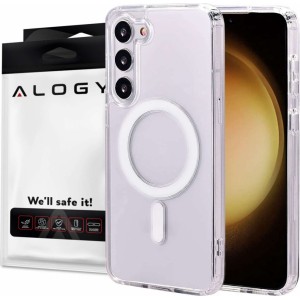 Alogy MagSafe Alogy Ring Mag Clear Case for Samsung Galaxy S23 Plus Qi Chargers Transparent
