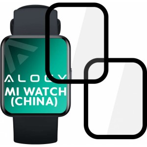 Alogy 2x Alogy Full Glue 3D Flexible Glass for Xiaomi Mi Watch (China Version) Black