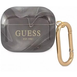 Guess GUA3UNMK AirPods 3 cover czarny/black Marble Collection