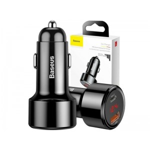 Baseus USB car charger PPS QC Quick Charge Type-C 45W 6A Black