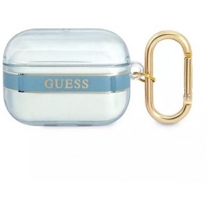 Guess GUAPHHTSB AirPods Pro cover niebieski/blue Strap Collection