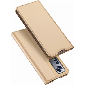 Dux Ducis Skin Pro holster cover with flip cover for Xiaomi 12 Pro gold