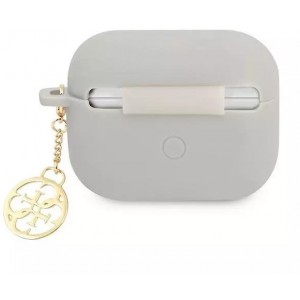 Guess GUAPLSC4EG AirPods Pro cover szary/grey Silicone Charm 4G Collection
