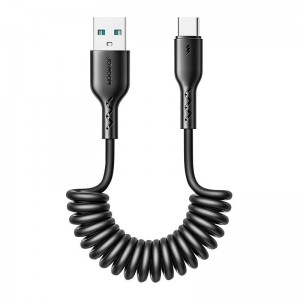 Joyroom Fast Charging cable for car Joyroom USB-A to Type-C Easy-Travel Series 3A 1.5m, coiled (black)